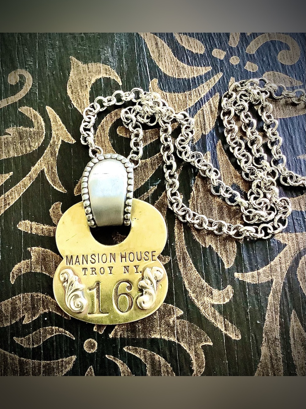 Historic brass necklace